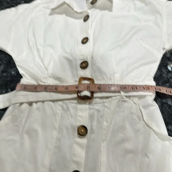 Live 4truth Elegant White Button-Down Dress - Picture 7 of 9